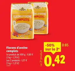 Lidl CROWBFILED Flocons d'avoine complets offre