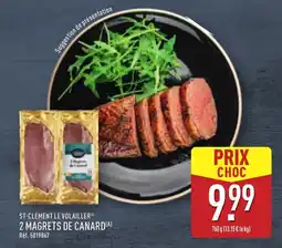 ALDI ST-CLÉMENT LE VOLAILLER 2 magrets de canard offre