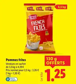 Lidl HARVEST BASKET Pommes frites offre