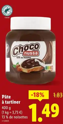 Lidl CHOCO NUSSA Pâte à tartiner offre