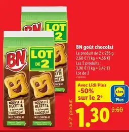 Lidl BN BN goût chocolat offre