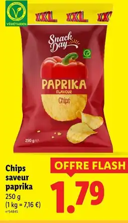Lidl Snack Day Chips saveur paprika offre