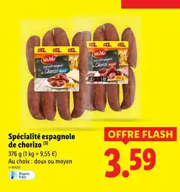 Lidl SOL&MAR Spécialité espagnole de chorizo offre