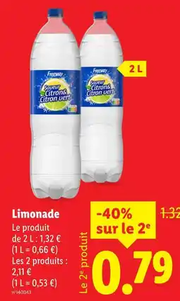 Lidl Freeway Limonade offre