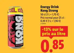 Lidl KONG STRONG Energy drink offre
