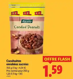 Lidl ALESTO Cacahuètes enrobées sucrées offre