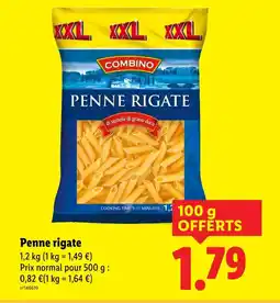 Lidl COMBINO Penne rigate offre
