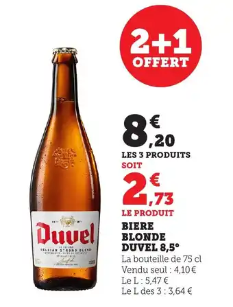 Bi1 Biere blonde duvel 8,5° offre