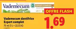 Lidl VADEMECUM Dentifrice expert complet offre