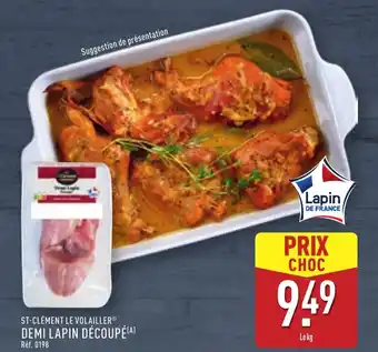 ALDI ST-CLÉMENT LE VOLAILLER Demi lapin découpé offre