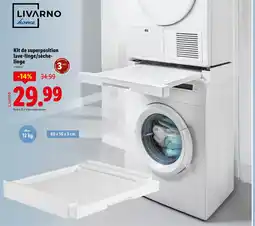 Lidl LIVARNO HOME Kit de superposition lave-linge/sèche-linge offre