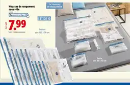 Lidl Housses de rangement sous vide offre