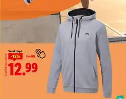 Lidl Sweat zippé offre