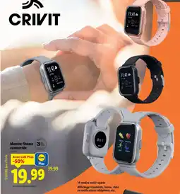 Lidl CRIVIT Montre fitness connectée offre