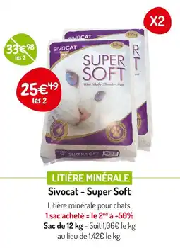 Médor et Compagnie SIVOCAT Litière minérale offre