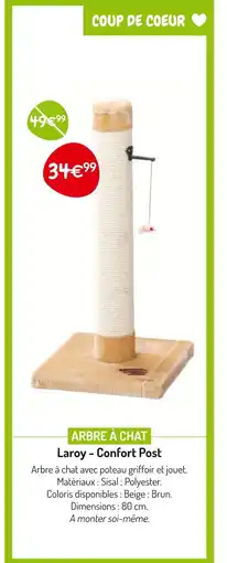 Médor et Compagnie LAROY - CONFORT POST Arbre à chat offre