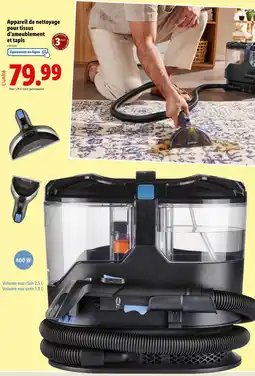 Lidl SILVERCREST Appareil de nettoyage pour tissus d'ameublement et tapis offre