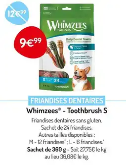 Médor et Compagnie WHIMZEES - TOOTHBRUSH Friandises dentaires offre
