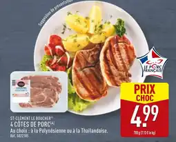 ALDI ST-CLÉMENT LE BOUCHER 4 côtes de porc offre