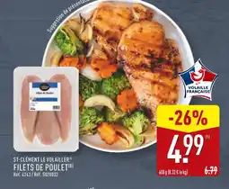 ALDI ST-CLÉMENT LE VOLAILLER Filets de Poulet offre