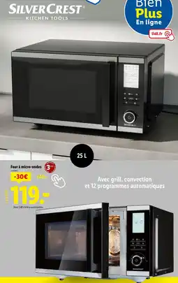 Lidl SILVERCREST Four à micro-ondes offre