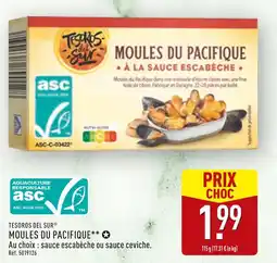 ALDI TESOROS DEL SUR Moules du pacifique à la sauce escabèche offre