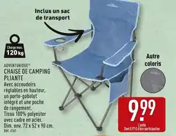 ALDI ADVENTURIDGE Chaise de camping pliante offre