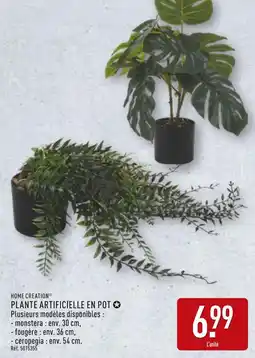 ALDI HOME CREATION Plante artificielle en pot offre