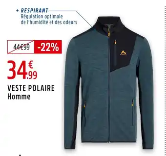 Intersport McKinley Veste polaire Homme offre