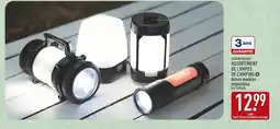 ALDI ADVENTURIDGE Assortiment de lampes de camping offre