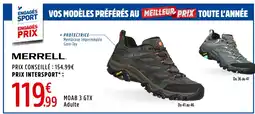 Intersport MERRELL Sneakers MOAB 3 GTX Adulte offre