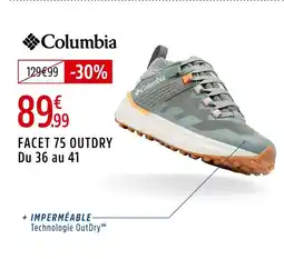 Intersport Columbia Facet 75 Outdry offre