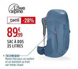 Intersport Lowe alpine Sac à dos 25 litres offre