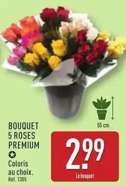 ALDI Bouquet 5 roses premium offre