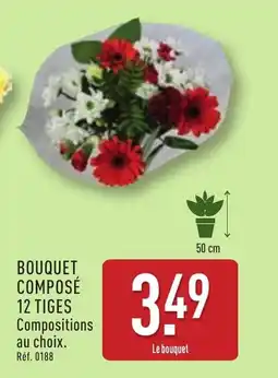 ALDI Bouquet composé 12 tiges offre