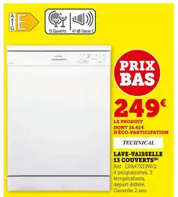 Super U TECHNICAL Lave-vaisselle 13 couverts offre