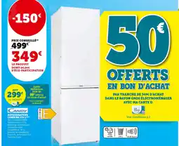 Super U Candy Réfrigérateur combiné 279 l offre