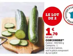 U Express Concombre offre