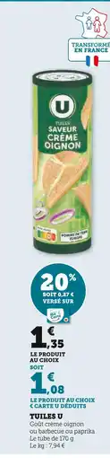 U Express U Tuiles offre