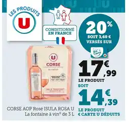 U Express U Corse AOP rosé isula rosa offre