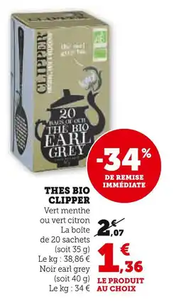 U Express Clipper Thes bio offre
