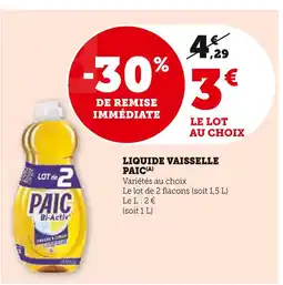 U Express PAIC Liquide vaisselle offre
