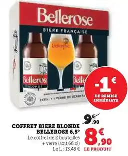 Hyper U Bellerose - coffret biere blonde 6,5° offre