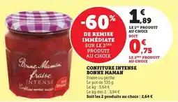 Hyper U Bonne maman - confiture intense offre