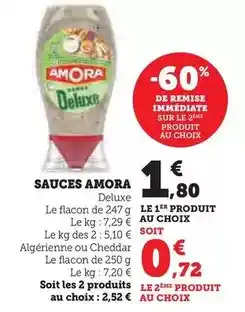 Hyper U Amora - sauces offre
