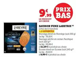Hyper U Labeyrie - saumon fume offre