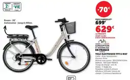 Hyper U E-way - velo electrique tvt offre