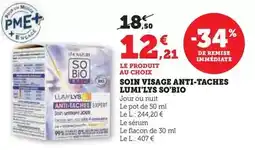 Hyper U Léa nature - soin visage anti-taches lumi-lys so'bio offre