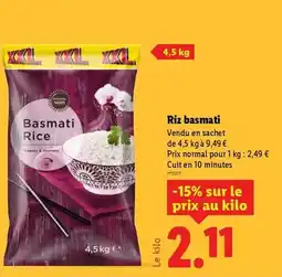 Lidl Golden sun - riz basmati offre