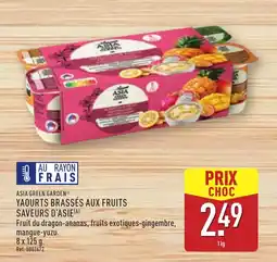 ALDI ASIA GREEN GARDEN Yaourts brassés aux fruits saveurs d'asie offre
